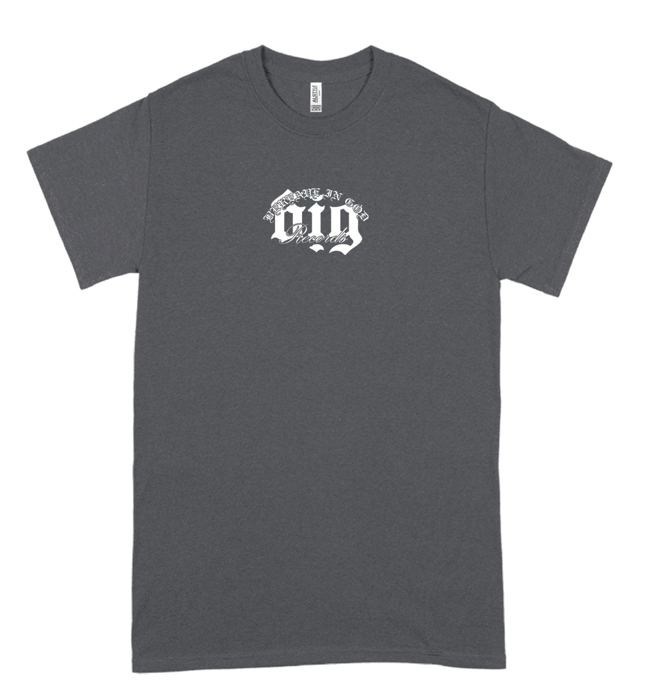 BIG RECORDS - TRY PRAYING GREY TEE