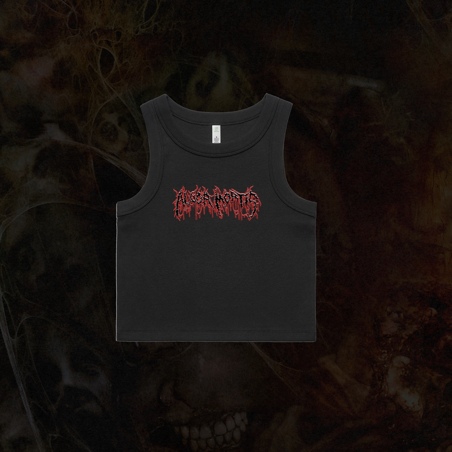 ALGOR MORTIS - EMBROIDERED CROP TANK