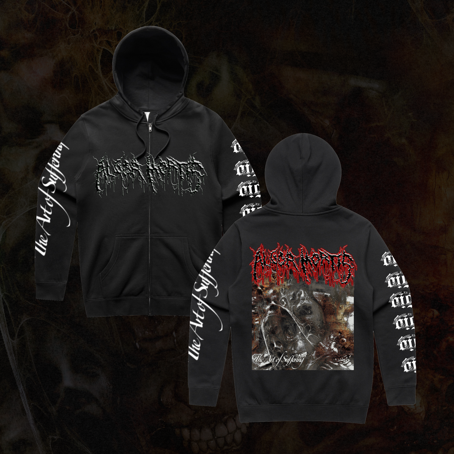 ALGOR MORTIS - THE ART OF SUFFERING ZIP HOOD